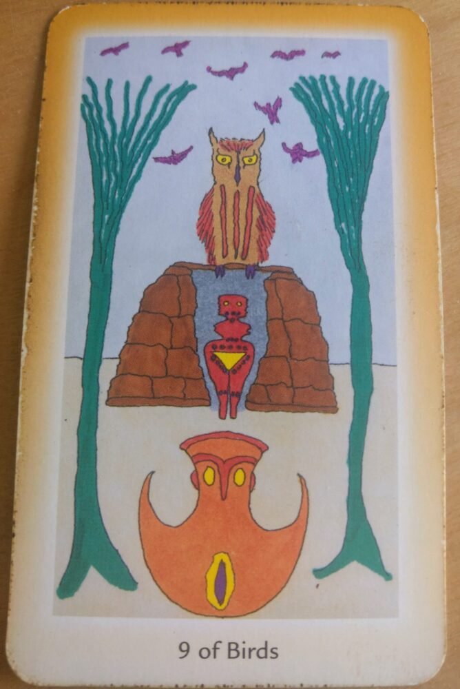 9 of Birds 9 of birds tarot card