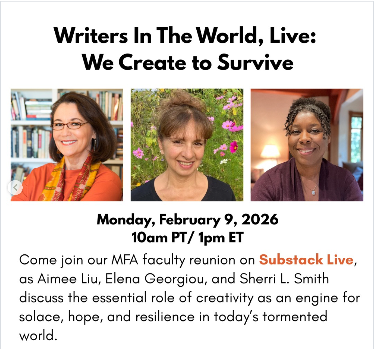 Writers in the World Substack Convo